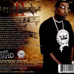 Young Jaro the life of a hustla the sacrifice KY back.jpg