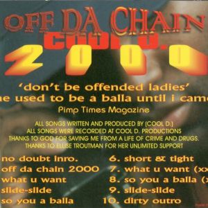 Cool D. Off Da Chain Savannah, GA 2000 back.jpg