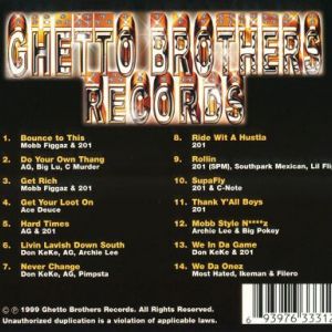 ghetto brothers records - Living Lavish Down South (back).jpg