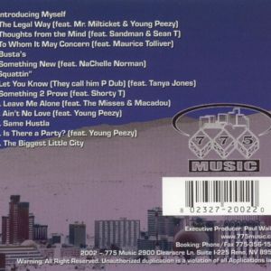 The Biggest Little City by P-Dub (CD 2002 775 Music) in Reno | Rap