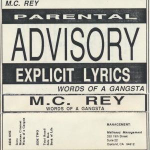 M.C. Rey Words Of A Gangsta.JPG