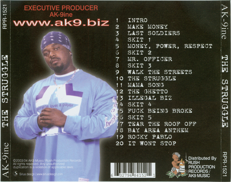 The Struggle by AK-9ine (CD 2003 AK9 Music) in East Palo Alto | Rap ...