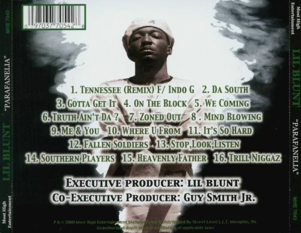 Parafenelia by Lil Blunt (CD 2000 Most High Entertainment) in Memphis ...