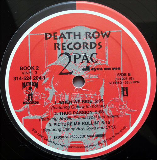 All eyez On Me by 2Pac (LP 1996 Death Row Records) in Los Angeles | Rap ...