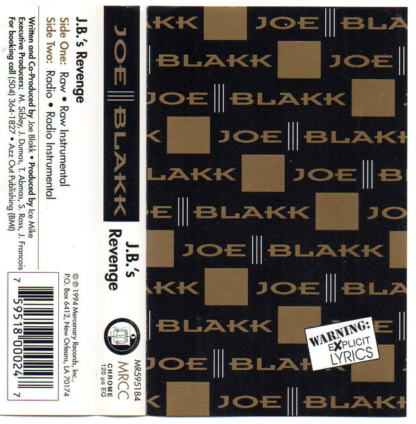 JB's Revenge by Joe Blakk (Tape 1994 Mercenary Records) in New Orleans ...