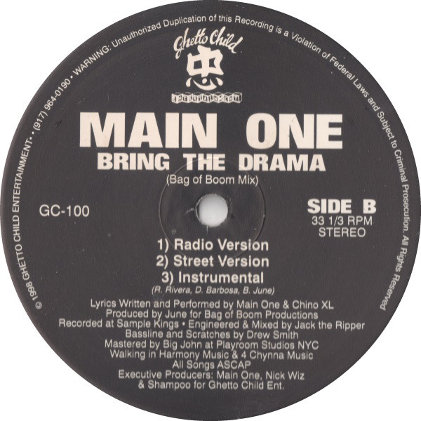 Main One (4 Alarm Blaze Records, Ghetto Child Entertainment, Main