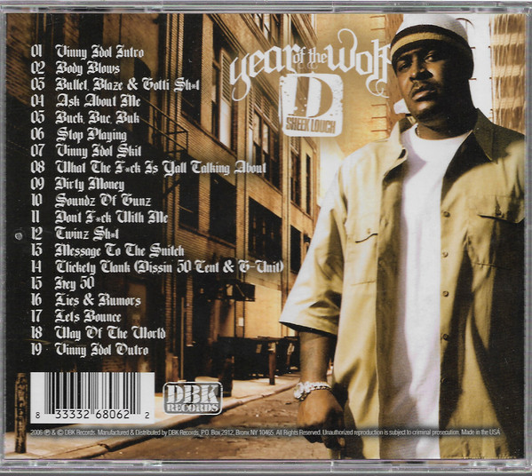 Year Of The Wolf by Sheek Louch (CD Mixtape 2006 DBK Records Inc.) in ...